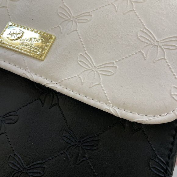 Luv Betsey By‎ Betsey Johnson Purse Bows Crossbody Bag Stachel Tote - Picture 12 of 12